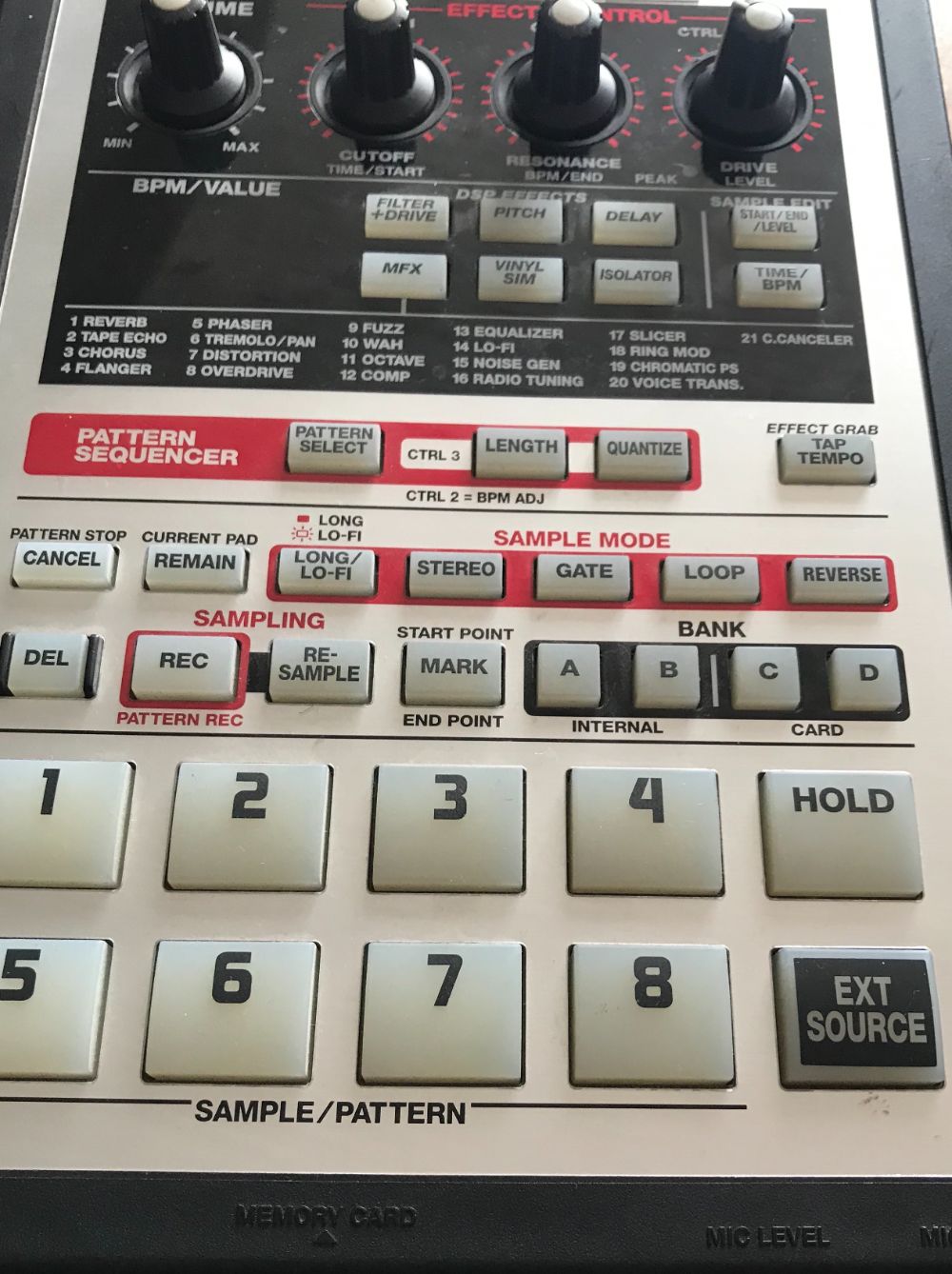Boss SP 303 Sampler External FX Input NAM Profiles