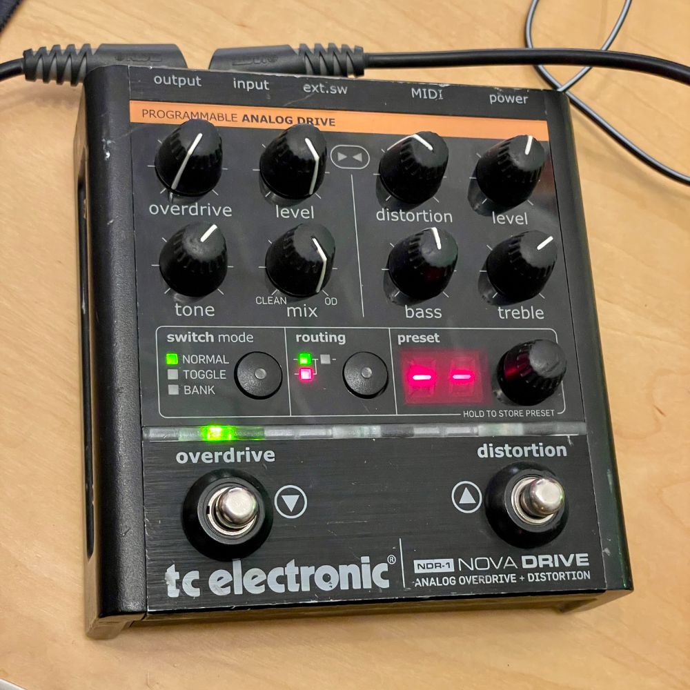 tc electronic NOVA DRIVE NDR-1 本体 tc electronic NOVA DRIVE NDR-1, Analog Overdrive + Distortion NAM