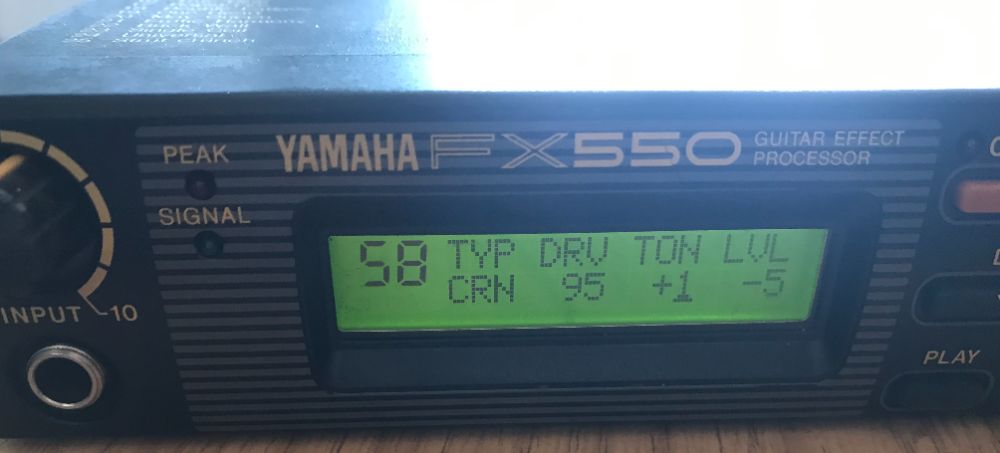 YAMAHA FX550 Just the Distortions, Overdrives and Crunch NAM Profiles